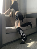 PerinBam Vintage Cargo Long Boots