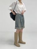 [summer] Minimal long rain boots
