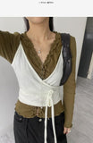 Collie V-Neck Cardigan T-Shirt
