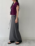 Bintz Two-Button Short Sleeve Knit Vest