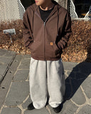 Work Rivet Hood Zip-up