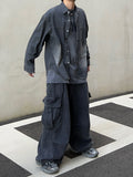 Gradation Washed Denim Shirt
