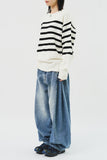 Reon Striped Round Knit