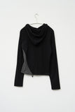 (W) Chess Shirring Hoodie