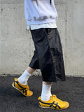 Glossy Nylon Bermuda Pants