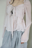 Sage chiffon blouse