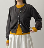 Ritz Balloon Fit Round Knit Cardigan