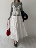 Frilled See-through Layered Bustier