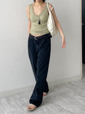 Ruffle V-Neck Sleeveless Top