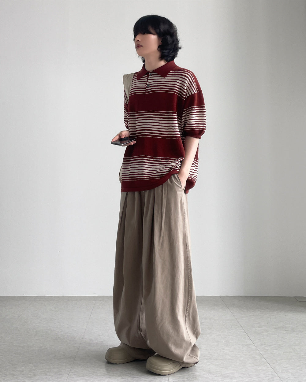 【YOURNUS】Yuushi Pintuck Wide Pants YOURNUS】Yuushi Pintuck Wide Pants (YOURNUS/パンツ・ボトムス