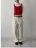 Half Moon Ribbed Half-Pola T-Shirt