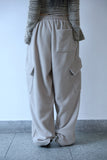 Fleece banding cargo pants