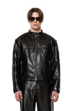 LEATHER BIKER JACKET