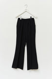 (W) Part Pin Striped Skirt Pants