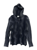Edith lip knit hood zip-up
