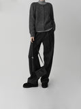 Herringbone Wide Slacks