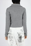 Cotton twill color matching zip-up