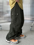 Hip Snap Nylon Cargo Pants