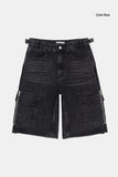 Code cargo bermuda denim pants