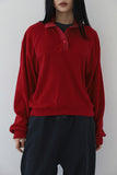 High neck fleece sweatshirt