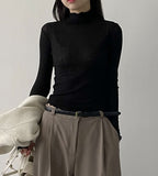 Ribbed Wavy See-Through Polar T-Shirt