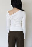 Atene ribbed long sleeve tee