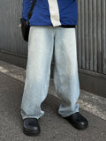 Milk Washed Wide Denim