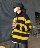 KL Stripe Button Knit