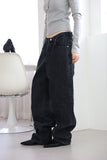 Martin incision black jeans