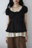 Morph shirring blouse