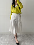 Zico Nylon Pintuck Midi Skirt