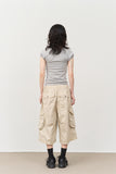 Frog Dyeing Bermuda Pants