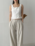 Caitlin Pintuck Square Neck Bustier