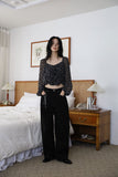 Halim studded black denim