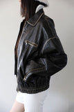 Vegan Leather Over Fit Jacket