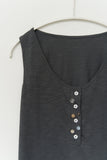 (W) Lodge Button Sleevless