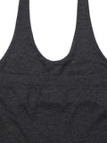 LONG TIE HALTER TOP