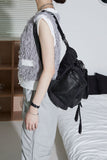 black bucket backpack