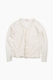 Peaky Ruffle V-neck Cardigan