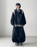 Coated Set Black Denim Jacket