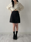 Stitch Banding Midi Skirt