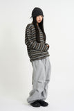 Multi stripe loose long sleeve