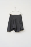 (W) Piece Unbalance Skirt
