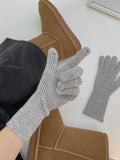 [INC MADE] Fingerhole wool knit gloves