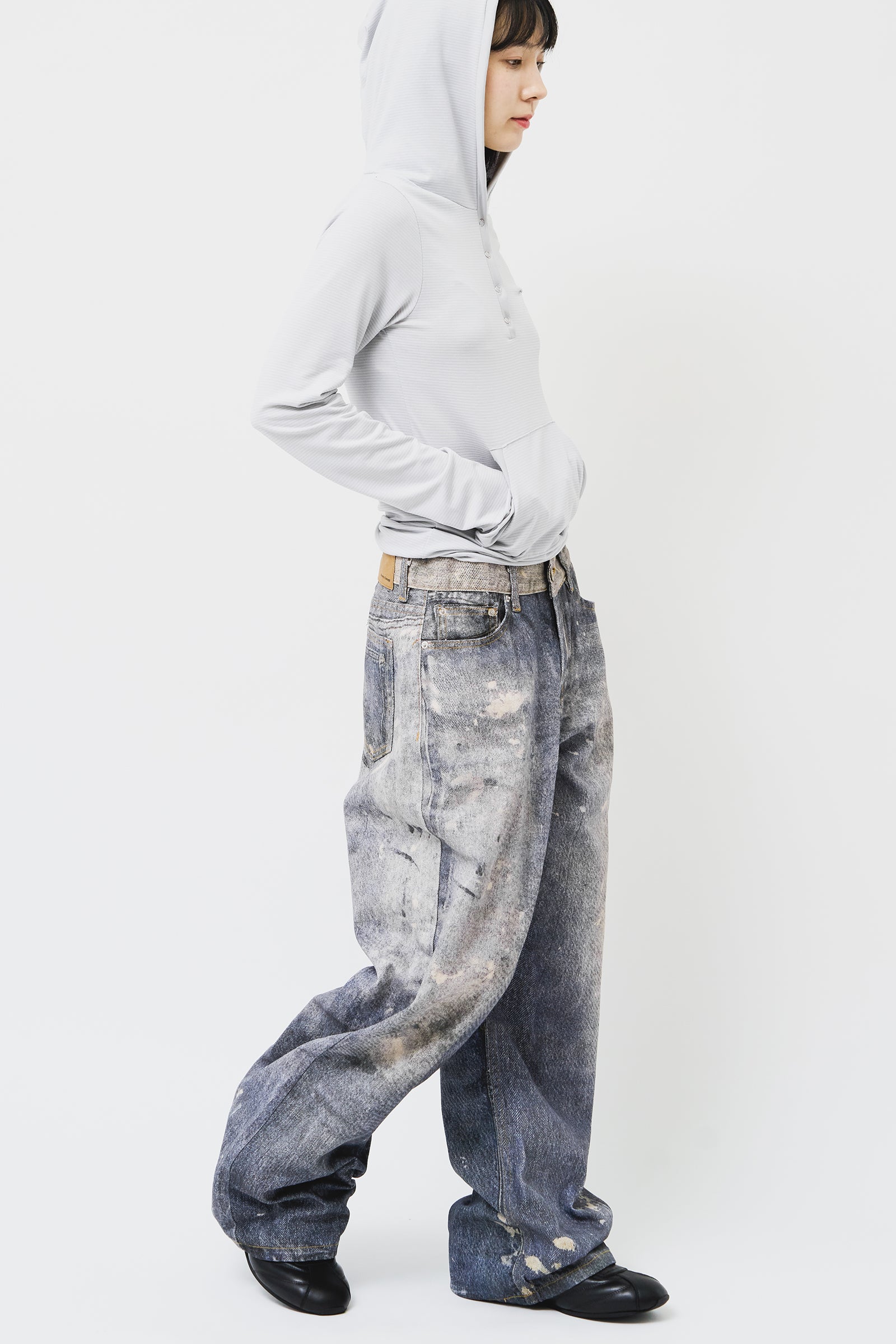 【HI FI FNK】Blur Wide Denim HI FI FNK(ハイファイファンク) デニム・ジーパン(メンズ