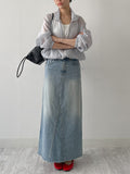 Organza Raglan See-through Blouson Jumper