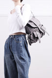 Diora Leather Two Pocket Backpack