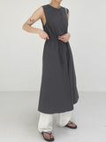 Stopper Sleeveless Long One Piece