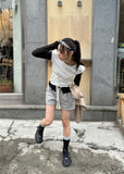 SOFT SHIRRING HALF TOP
