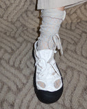 Scalene lace knee socks